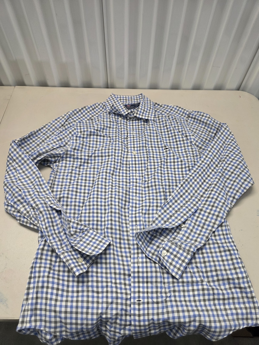Vineyard Vines Slim Fit Tucker Button Down Shirt Whale Logo Men's Size Small